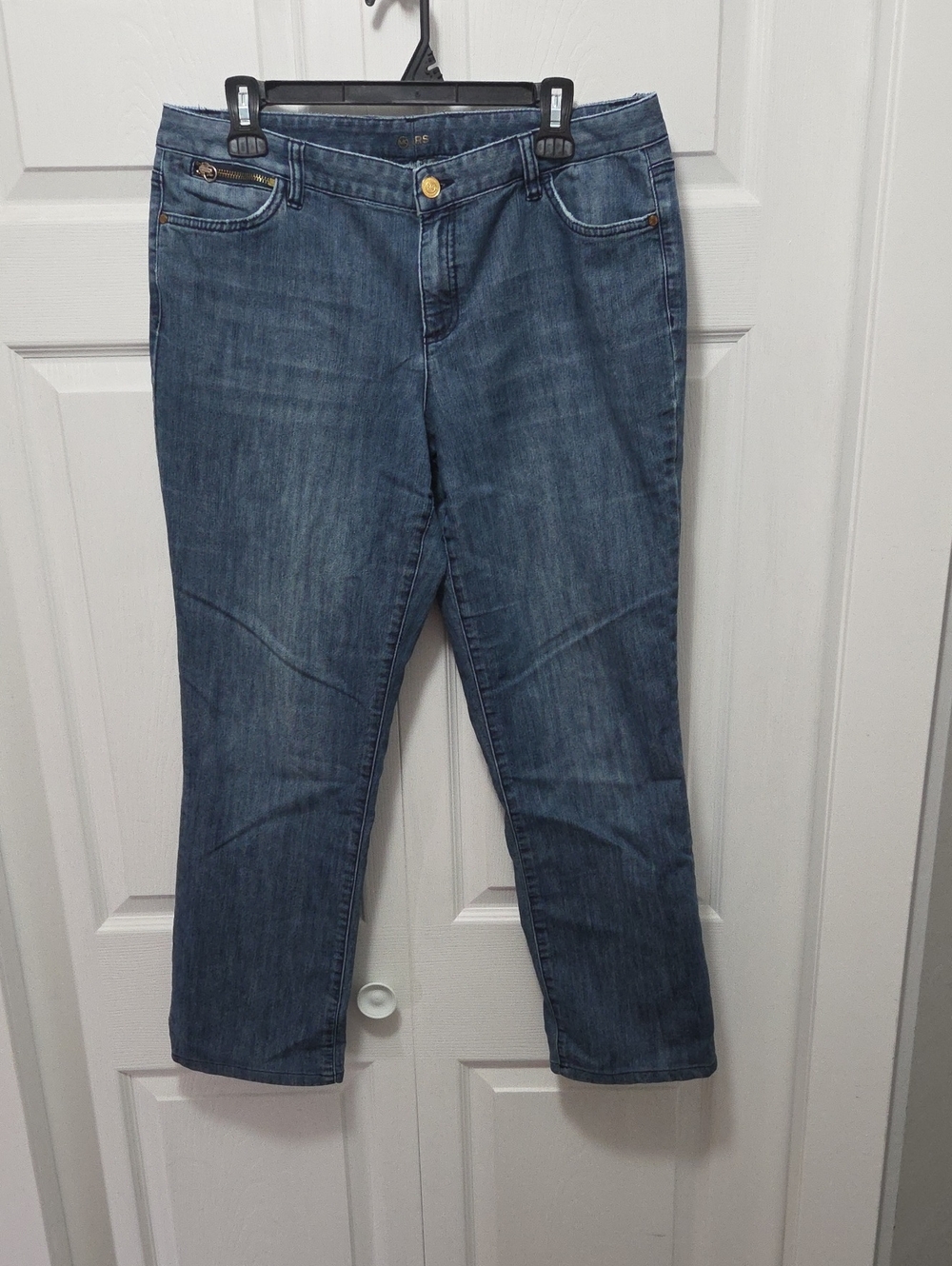 Michael Kors Size 14 Medium Blue Cropped Ankle Jeans